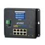 PLANET Switch 8-p Gigabit 8xPoE+ 2xSFP Industri Vegg LCD Touch IPv6/IPv4 IGMP