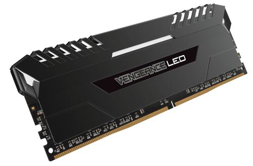 CORSAIR 16GB RAMKit 2x8GB DDR4 3000MHz 16-20-20-38 Vengeance Black Heat Spreader Custom Performance PCB Stunning White LED 1,35V (CMU16GX4M2D3000C16)