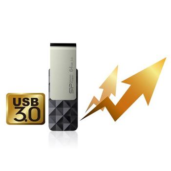 SILICON POWER USB-Stick  16GB USB 3.0  B30  Black (SP016GBUF3B30V1K)