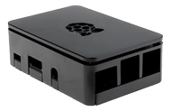 DESIGNSPARK Raspberry Pi case, for 3 Model B / B+ / Pi 2, black (ASM-1900036-22)