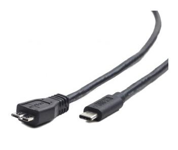 GEMBIRD USB 3.0 cable to type-C (BM/CM), 1m, black (CCP-USB3-MBMCM-1M)