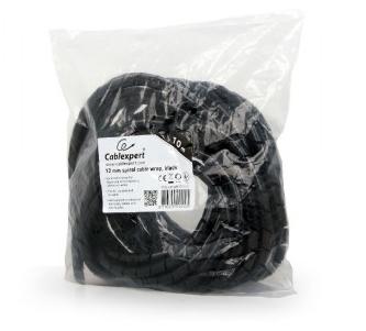 GEMBIRD cable organizer - Spiral Wrapping Band, 10m, black, 12mm (CM-WR1210-01)