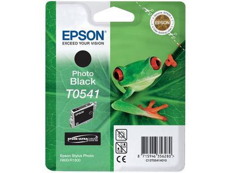 EPSON n Ink Cartridges,  Ultrachrome,  T0541, Frog, Singlepack,  1 x 13.0 ml Photo Black (C13T05414010)