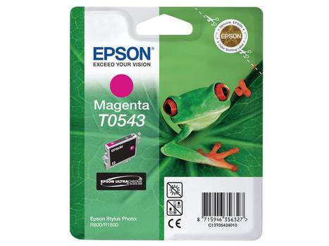 EPSON n Ink Cartridges,  Ultrachrome,  T0543, Frog, Singlepack,  1 x 13.0 ml Magenta (C13T05434010)