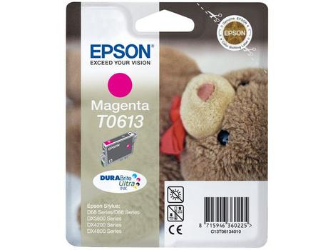 EPSON 1LB T0613 ink cartridge magenta standard capacity 8ml 250 pages 1-pack blister without alarm (C13T06134010)