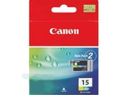 Canon BCI-15 Colour Twin Pack - 2-pack - farge (cyan, magenta, gul) - original - blekkbeholder