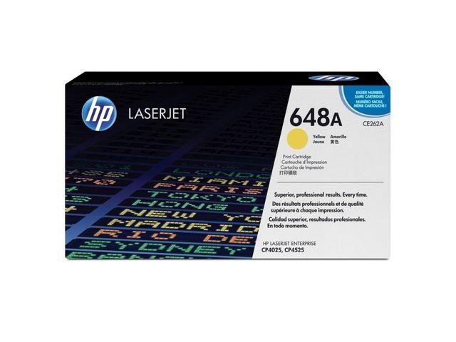 HP - 648A - gul - original - LaserJet - tonerpatron (CE262A)