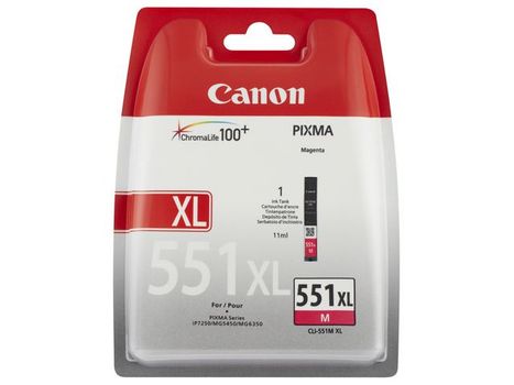 CANON CLI-551XL M MAGENTA XL INK CARTRIDGE SUPL (6445B001)
