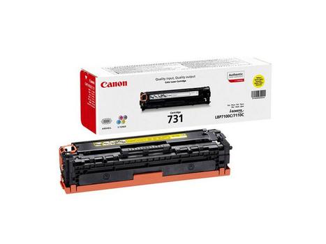 CANON 731 Y - Tonerpatron - 1 x gul - 1500 sider - for i-SENSYS LBP7100Cn,  LBP7110Cw,  MF6680DN (6269B002)