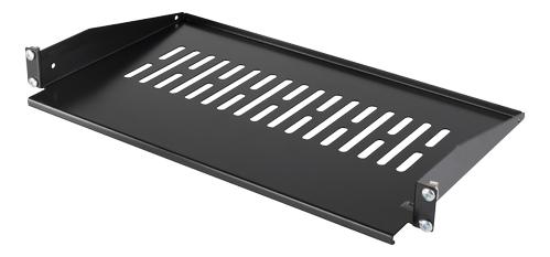 DELTACO TOTEN, 19" fixed shelf, 1U, 267mm deep, max 8kg (19-FH16)