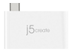 J5 CREATE USB 3.1 Type-C Laddningsbro, USB 3.1, SuperSpeed, vit