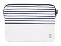 BLUEBAUM MW BASIC SLEEVE For MacBook Pro 13inch with and without TouchBar Late 2016 - Perfect-fit sleeve MARINE/WHITE
