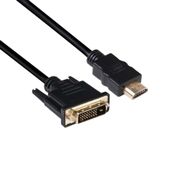 CLUB 3D Videokabel HDMI / DVI 2m Sort