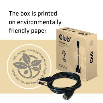 Club 3D CAC-1210 - adapterkabel - HDMI / DVI - 2 m (CAC-1210)