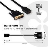 Club 3D CAC-1211 - adapterkabel - HDMI / DVI - 2 m (CAC-1211)
