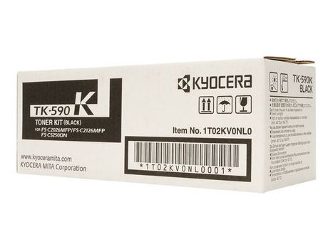 KYOCERA TK590K Black Toner Cartridge 5k pages - 1T02KV0NL0 (1T02KV0NL0)