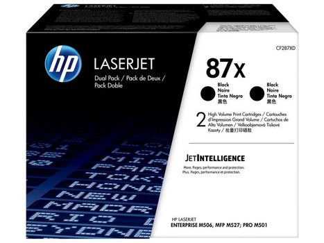 HP 87X Original LaserJet Toner Cartridges Black High Yield (2-pack) (CF287XD)