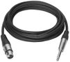 VIVOLINK XLR M to jack cable 1 m Black OB-2017