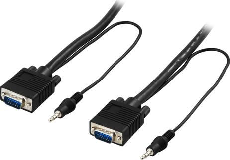 Deltaco VGA-kabel - 2 m (RGB-7B)