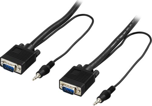 DELTACO VGA cable Black 2m (RGB-7B)