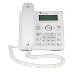 AUDIOCODES IP420HDEPSW IP-Phone PoE,White 2lines, 128x48 LCD, w/PSU (IP420HDEPSW)