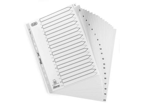 ELBA Register ELBA A4 PP 1-31 hvit (100204793)