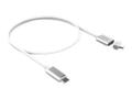 Cropmark LMP USB-C m to USB-C m Magnetic Breakaway cable up to 87W 1.8 m silver