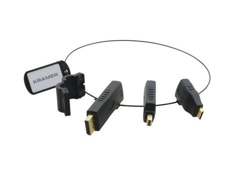 KRAMER AD-RING-3 | Mini DislayPort | DP | HDMI mini - HDMI | Max 1920x1200 | Svart | 0,1m (99-9191023)