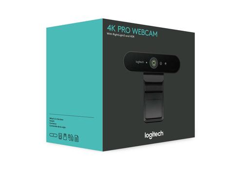 LOGITECH Brio 4096 x 2160 Pixels Resolution 4K Ultra HD Pro Business 90 fps USB 3.0 Webcam (960-001106)