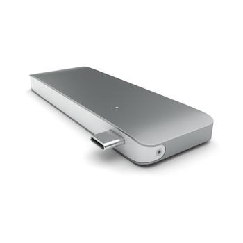 SATECHI Type-C USB 3-in-1 Hub Space Gray (ST-TCUPM)