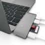 SATECHI Type-C USB 3-in-1 Hub Space Gray (ST-TCUPM)