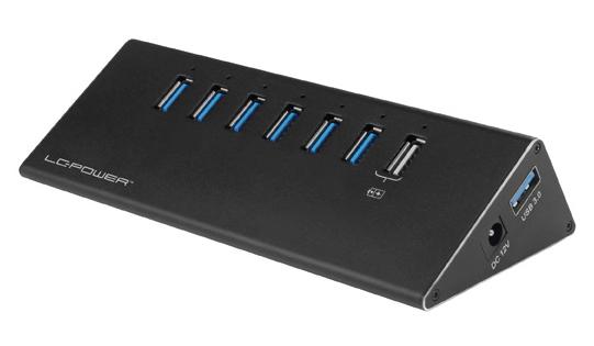 LC POWER Usb Hub Usb 3.2 Gen 1 (3.1 (LC-HUB-ALU-2B-7)