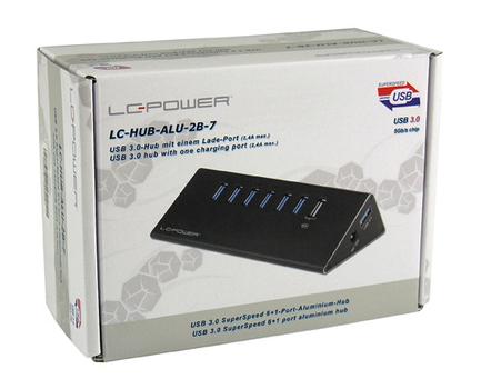 LC POWER Usb Hub Usb 3.2 Gen 1 (3.1  (LC-HUB-ALU-2B-7)