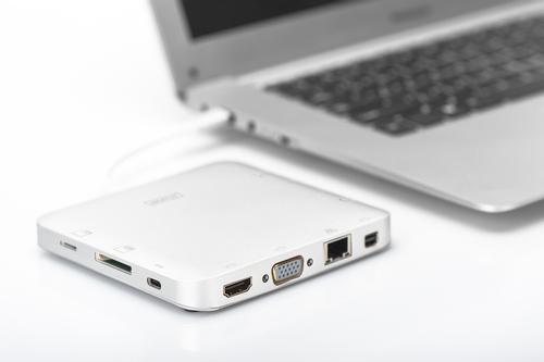 DIGITUS USB-C 11-in-1 MultiHub White (DA-70863)