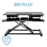 V7 SIT-STAND ESSENTIAL WORKSTATION UP TO 33 LBS (15 KG) - ADJ HGT ACCS (DT2SSB-1E)