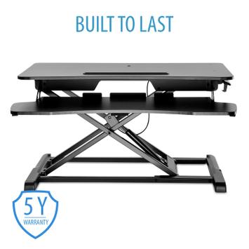 V7 SIT-STAND ESSENTIAL WORKSTATION UP TO 33 LBS (15 KG) - ADJ HGT ACCS (DT2SSB-1E)