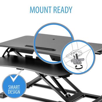 V7 SIT-STAND ESSENTIAL WORKSTATION UP TO 33 LBS (15 KG) - ADJ HGT ACCS (DT2SSB-1E)