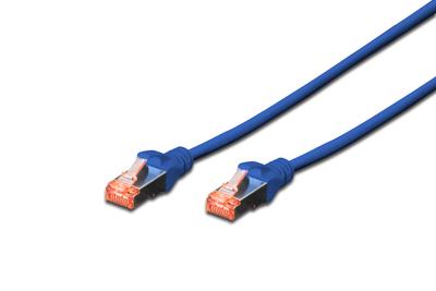 DIGITUS CAT 6 S-FTP PATCH CORD CU LSZH AWG 27/7 LENGTH 0.5 M 10 PIECES COLOR BLUE NS (DK-1644-005-B-10)