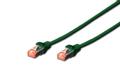 DIGITUS CAT 6 S-FTP PATCH CORD CU LSZH AWG 27/7 LENGTH 0.25 M 10 PIECES COLOR GREEN NS