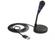 DELOCK USB Microphone with base and Touch-Mute Button (65868)