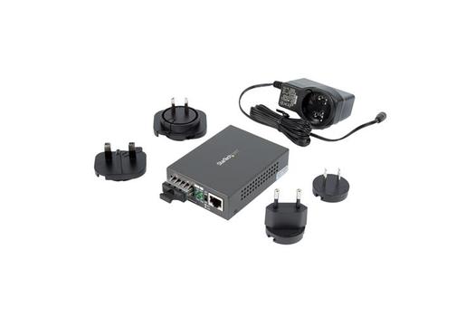 STARTECH ETHERNET TO SC FIBER MEDIA CONV 1000BASE-LX SINGLE-MODE 10 KM EXT (MCMGBSCSM10)