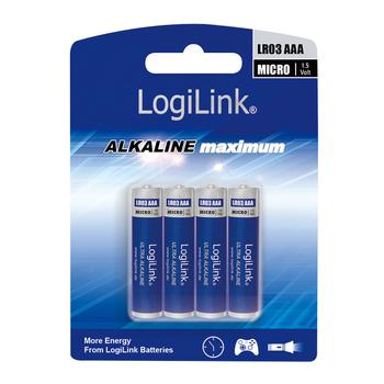 LOGILINK Battery, Ultra Power Alkaline  (LR03B4)