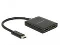 DELOCK USB Type-Câ?¢ Splitter (DP Alt Mode) > 2 x HDMI out 4K 30 Hz