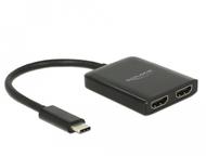 DELOCK USB Type-Câ?¢ Splitter (DP Alt Mode) > 2 x HDMI out 4K 30 Hz (87719)