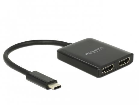 DELOCK USB Type-Câ?¢ Splitter (DP Alt Mode) > 2 x HDMI out 4K 30 Hz (87719)
