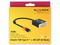 DELOCK Adapter USB Type-Câ?¢ male > DVI female (DP Alt Mode) 4K 30 Hz