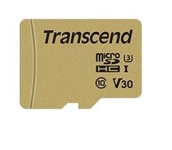 TRANSCEND MicroSDXC-kort Premium 500S Class 10, UHS-I, UHS-Class 3, v30 Video Speed Class 64 GB inkl. SD-adapter (TS64GUSD500S)