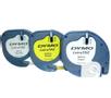 DYMO S0721790 91240 LetraTag Tape assorted 3-pack [12mm x 4m adhesive Green-Blue-Black] (S0721790)