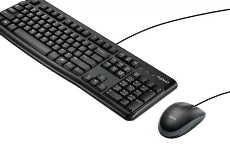 Logitech Desktop MK120 - tastatur- og mussett - QWERTY - US International Inn-enhet (920-002562)