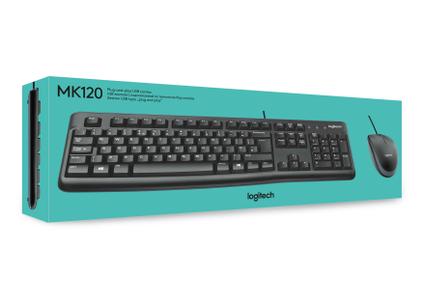 LOGITECH MK120 Desktop - US - Tastatur & Mus sæt - Amerikansk engelsk - Sort (920-002562)